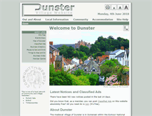 Tablet Screenshot of dunster.org.uk